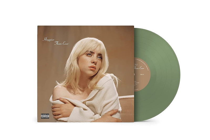 Billie Eilish LP Happier Than Ever - Vinyle couleur vert sauge