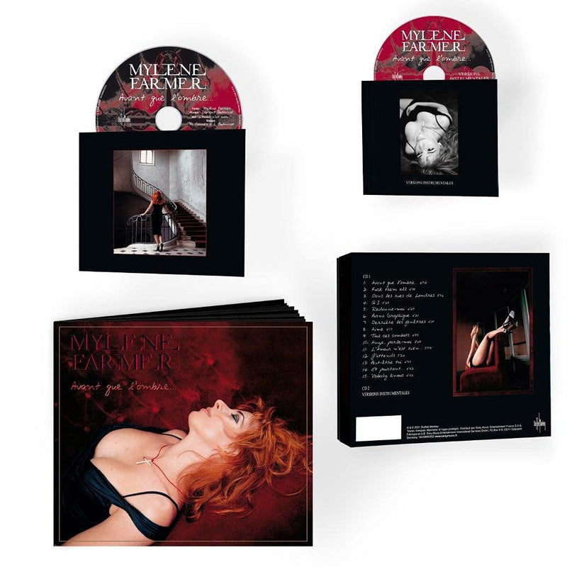 Mylène Farmer ‎2xCD Avant Que L'ombre... (Album original + Instrumentaux) - France