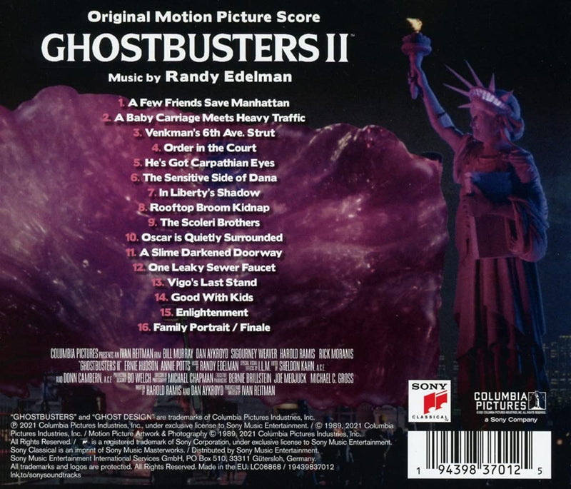 Randy Edelman CD Ghostbusters II (Original Motion Picture Score) - US