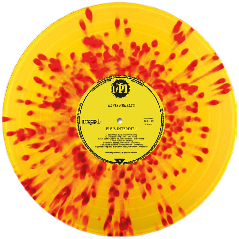 Elvis Presley ‎2xLP Elvis Interdit ! (Elvis Banned!) - Limited Edition, Red & Orange Splatter Vinyl - France