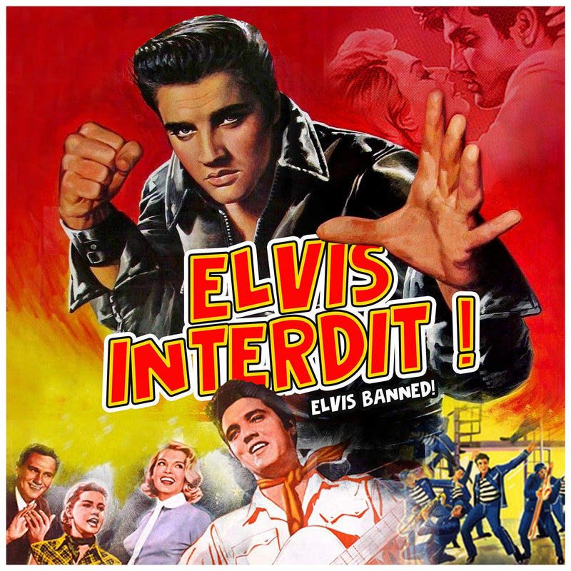 Elvis Presley ‎2xLP Elvis Interdit ! (Elvis Banned!) - Limited Edition, Red & Orange Splatter Vinyl - France