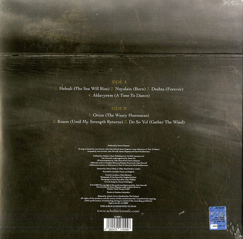 Lisa Gerrard & Jules Maxwell ‎LP Burn - Vinyle Blanc - Europe