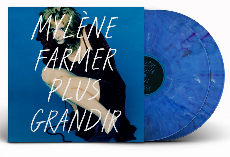 Mylène Farmer 2xLP Plus Grandir - Tirage Limité Numéroté, Vinyles Bleus Marbrés - France