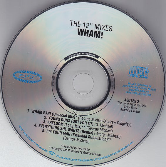 Wham! ‎CD The 12" Mixes - Australia (M/M)
