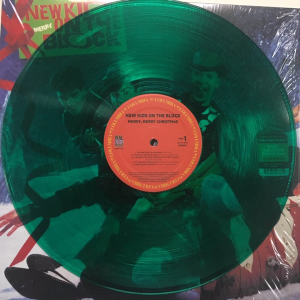 New Kids On The Block ‎LP Merry, Merry Christmas - Tirage Limité 1000 exemplaires, Vinyle Vert - US