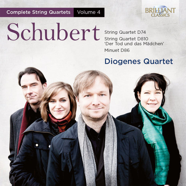Schubert - Diogenes Quartet CD Complete String Quartets Vol. 4 (String Quartet D74 / String Quartet D810 'Der Tod Und Das Mädchen' / Minuet D86)