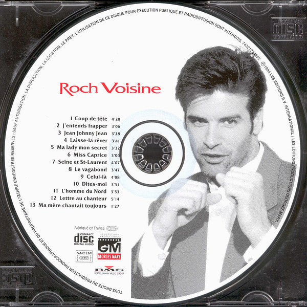 Roch Voisine CD Coup De Tête - France