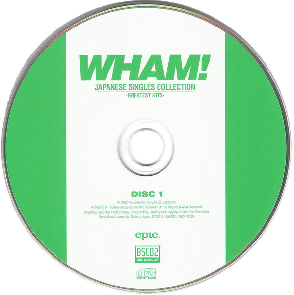 Wham! ‎CD+DVD Japanese Singles Collection -Greatest Hits- - Japan (M/M)