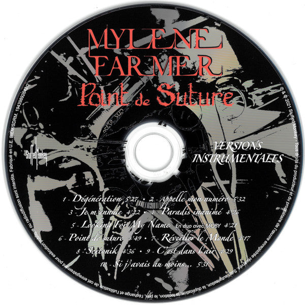 Mylène Farmer ‎2xCD Point De Suture (Album original + Instrumentaux) - France