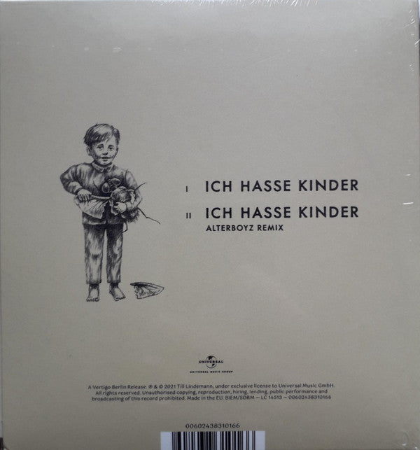 Till Lindemann ‎CD Single Ich Hasse Kinder - Europe