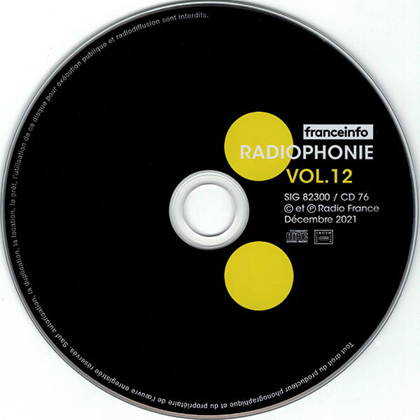 Jean-Michel Jarre ‎CD Radiophonie Vol. 12 - Limited Edition - France