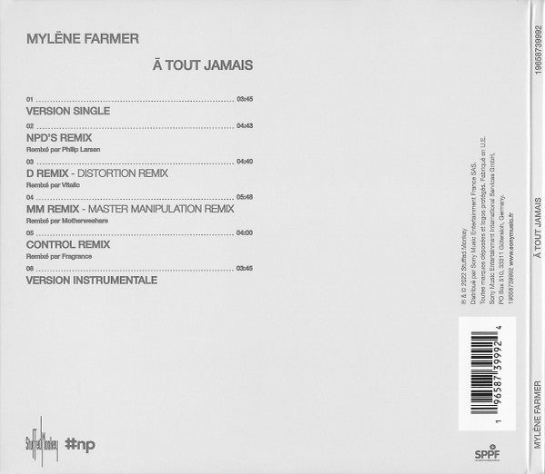 Mylène Farmer Maxi CD À Tout Jamais - France