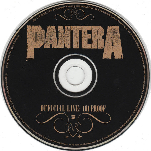 Pantera CD Official Live: 101 Proof - Europe