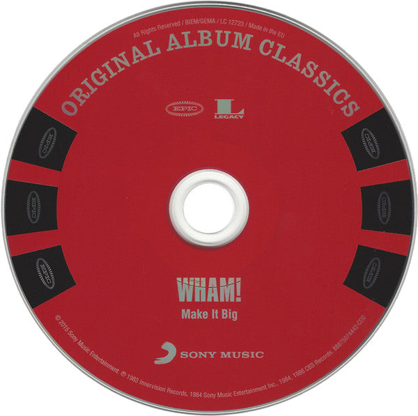 Wham! ‎3xCD Original Album Classics - Europe (M/M)