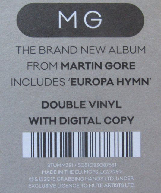 MG 2xLP + CD MG - Europe