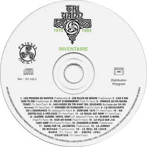 Tri Yann ‎CD Inventaire 1970 - 1993 - France