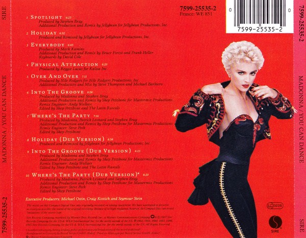 Madonna ‎CD You Can Dance (Sire ‎– 7599-25535-2) - Europe