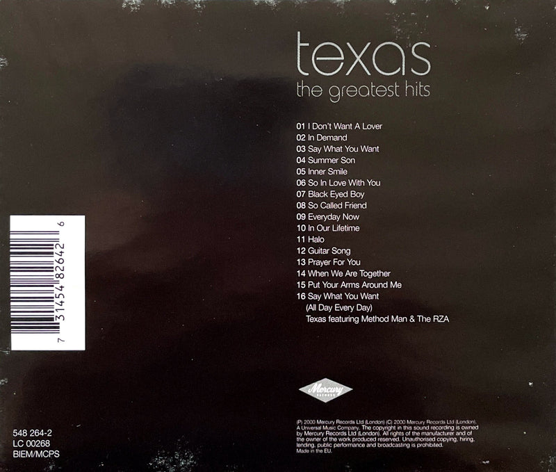 Texas ‎CD The Greatest Hits - Europe