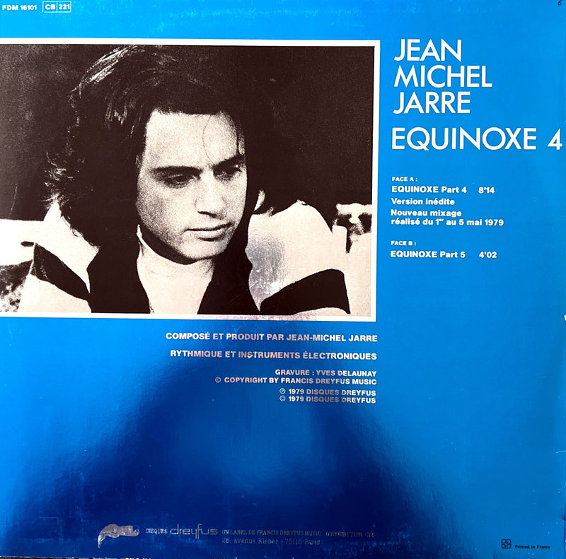 Jean-Michel Jarre 12" Equinoxe 4 (Version Inédite) - Vinyle Bleu Translucide