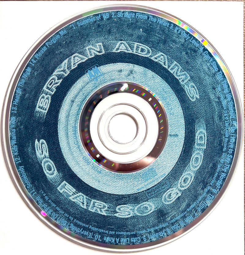 Bryan Adams CD So Far So Good