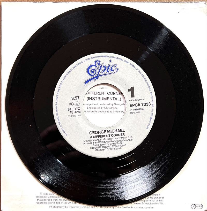George Michael 7" A Different Corner - Europe