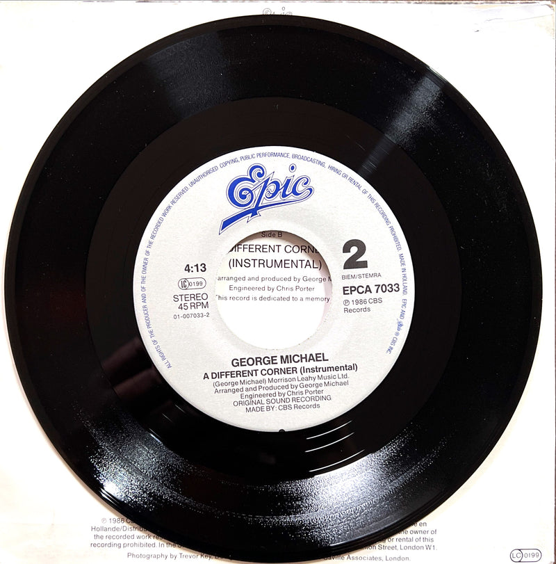 George Michael 7" A Different Corner - Europe
