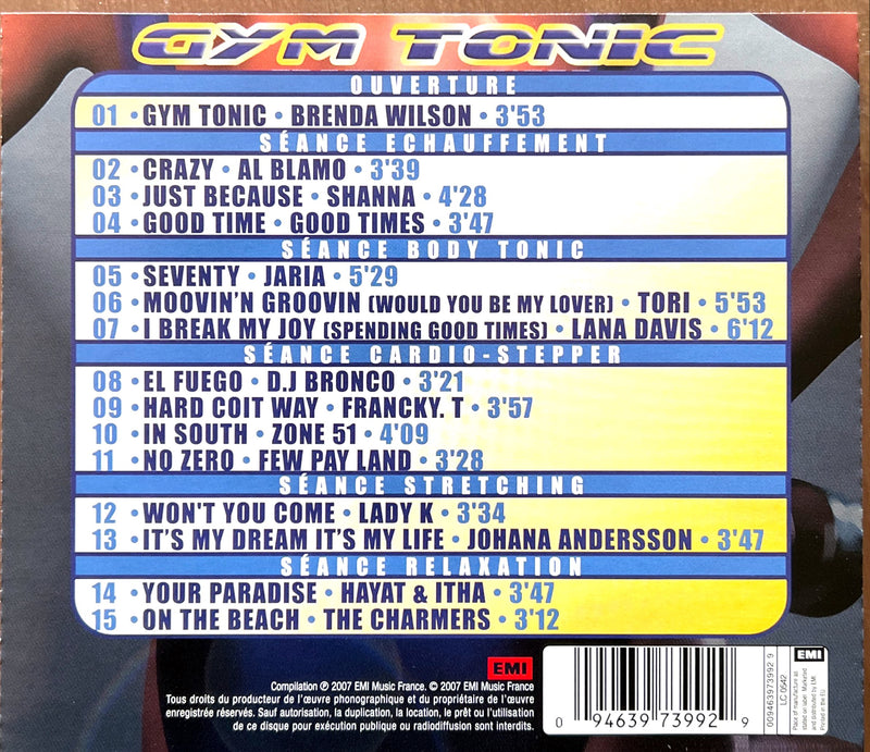 Compilation CD Gym Tonic Special Fitness