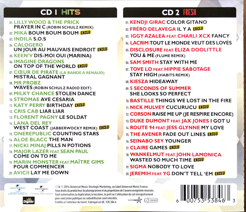 Compilation 2xCD Hits & Fresh - France