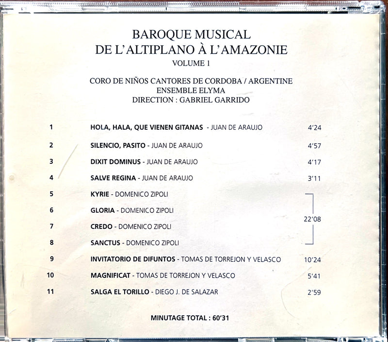 Ensemble Elyma, Coro de Niños Cantores de Córdoba, Gabriel Garrido Coffret 4xCD Musiques Sacrées Missionnaires