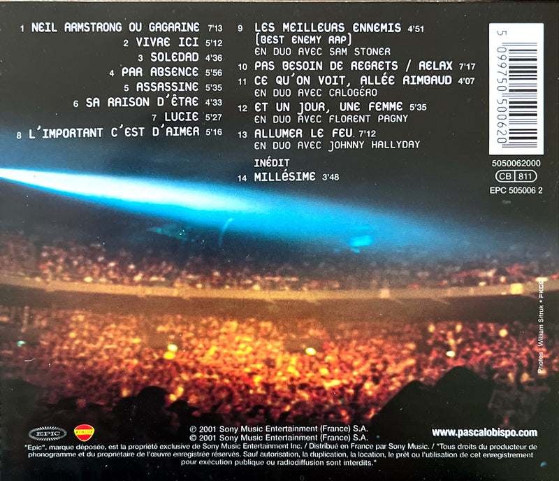 Pascal Obispo CD Millésime Live 00/01 - France (NM/G+)