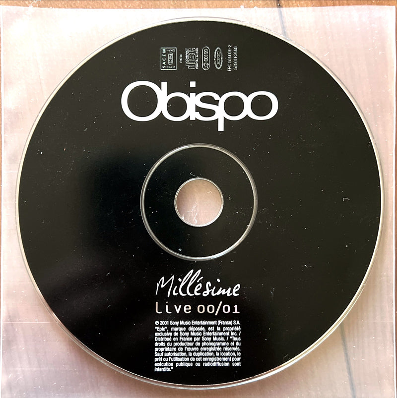 Pascal Obispo CD Millésime Live 00/01 - France