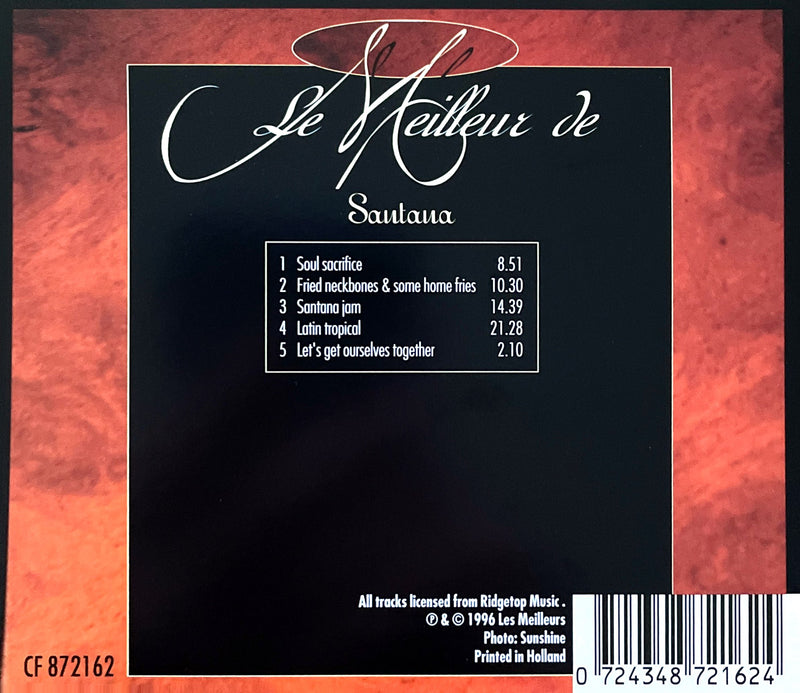 Santana ‎CD Le Meilleur De Santana - Europe
