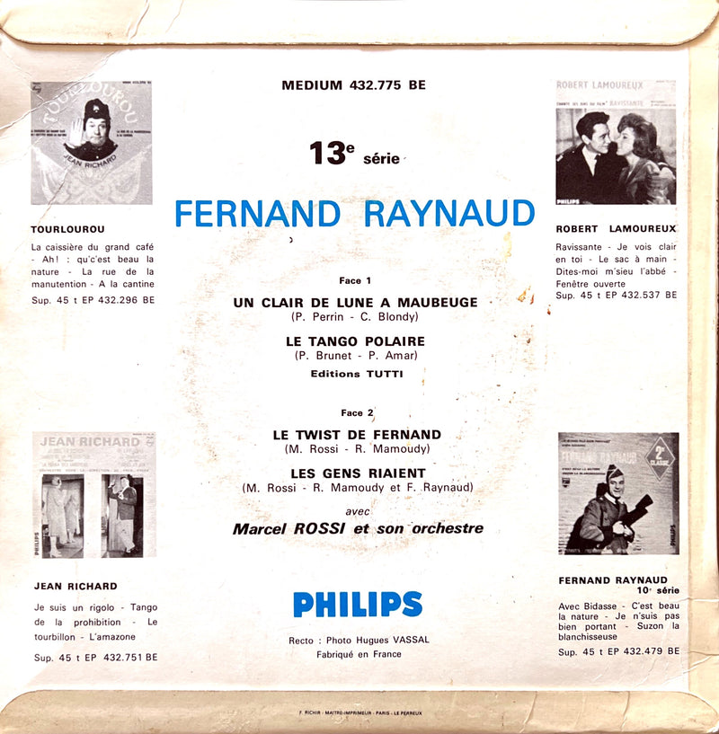 Fernand Raynaud 7" Un Clair De Lune A Maubeuge (13e Série) (VG/VG+)