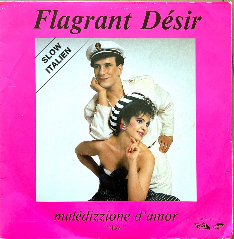 Flagrant Desir 7" Malédizzione D'Amor - France (NM/VG+)