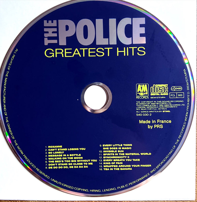 The Police CD Greatest Hits - Europe