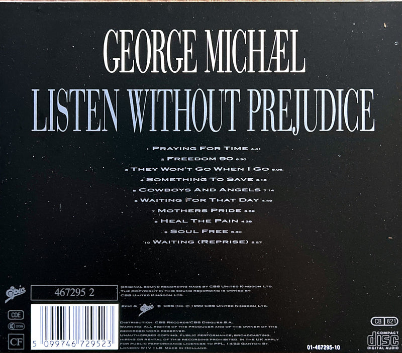 George Michael CD Listen Without Prejudice Vol 1