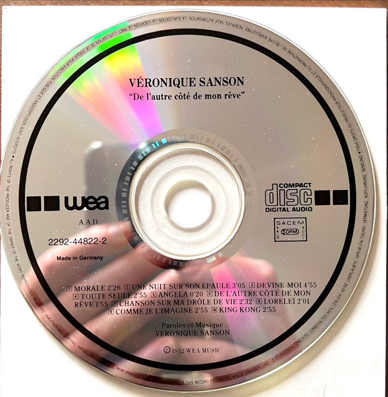 Véronique Sanson CD De L'autre Côté De Mon Rêve. - France