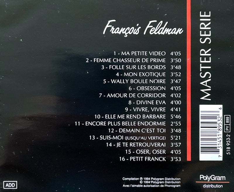 François Feldman CD Master Serie - France