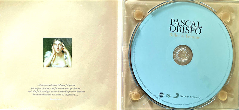 Pascal Obispo CD Billet de Femme - France