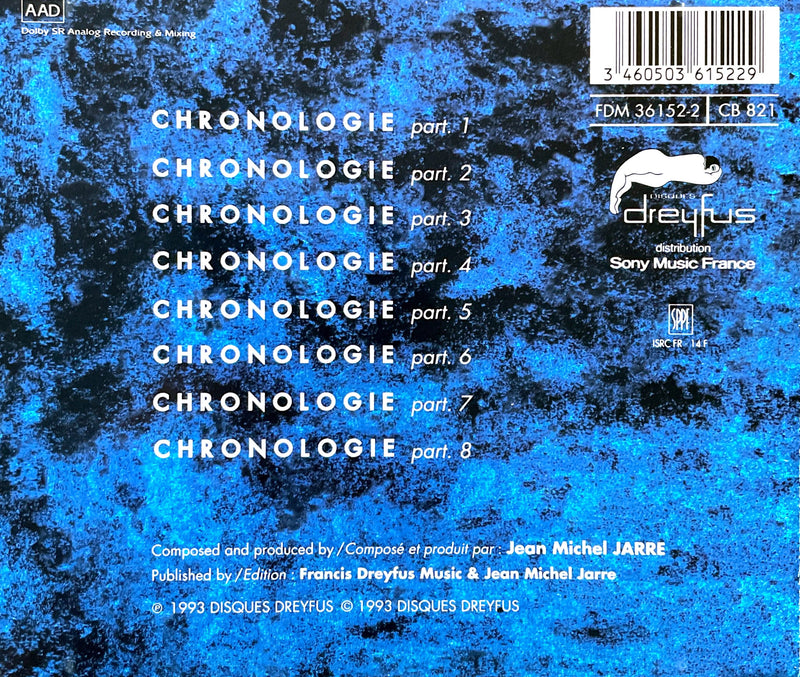 Jean-Michel Jarre CD Chronologie - France
