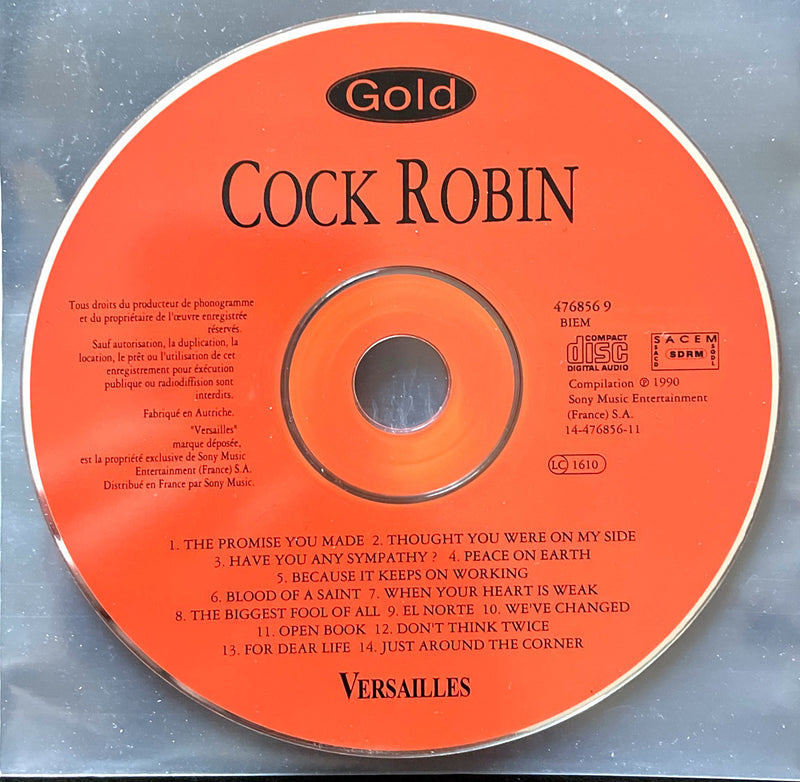 Cock Robin ‎CD Gold - France