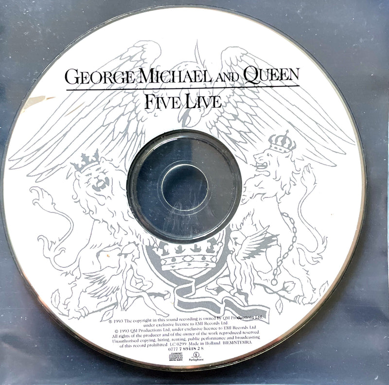 George Michael And Queen With Lisa Stansfield ‎CD Five Live - Europe