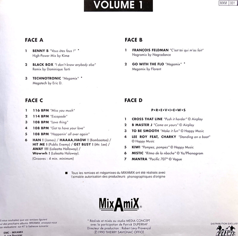 Compilation 2xLP MixAmiX Volume 1 - France