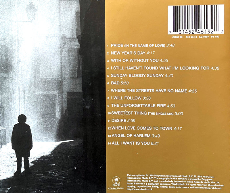 U2 ‎CD The Best Of 1980-1990 - UK & Europe (VG+/VG+)
