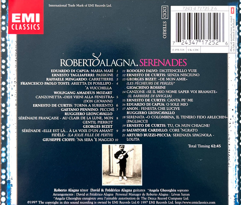 Roberto Alagna CD Serenades