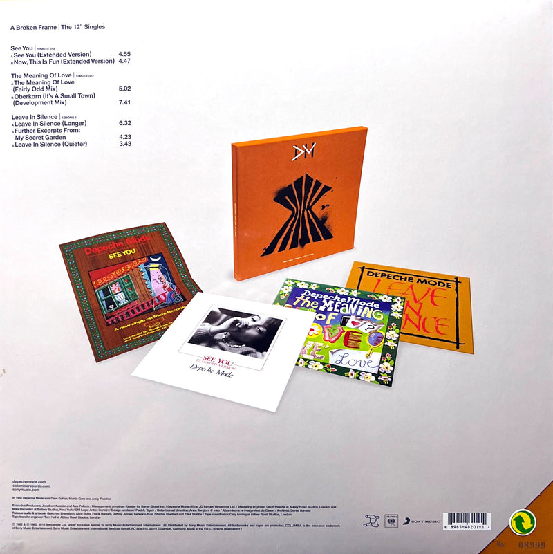 Depeche Mode Coffret 3 Vinyles + Poster A Broken Frame | The 12" Singles - Tirage Limité Numéroté