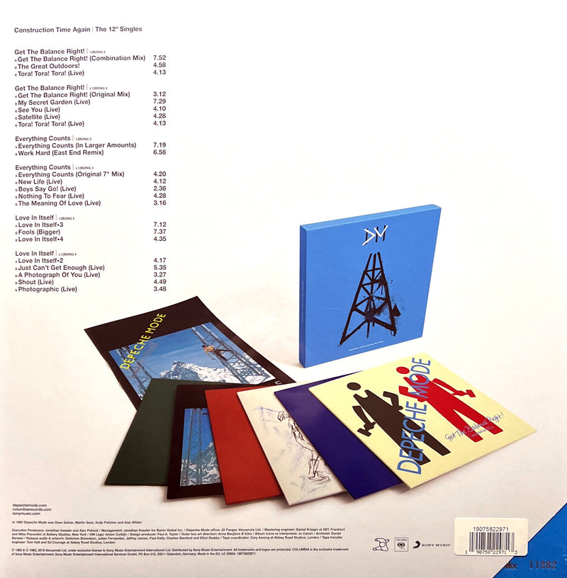 Depeche Mode Coffret 6 Vinyles + Poster Construction Time Again | The 12" Singles - Tirage Limité Numéroté