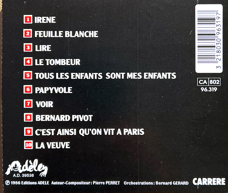 Pierre Perret CD Irène - France