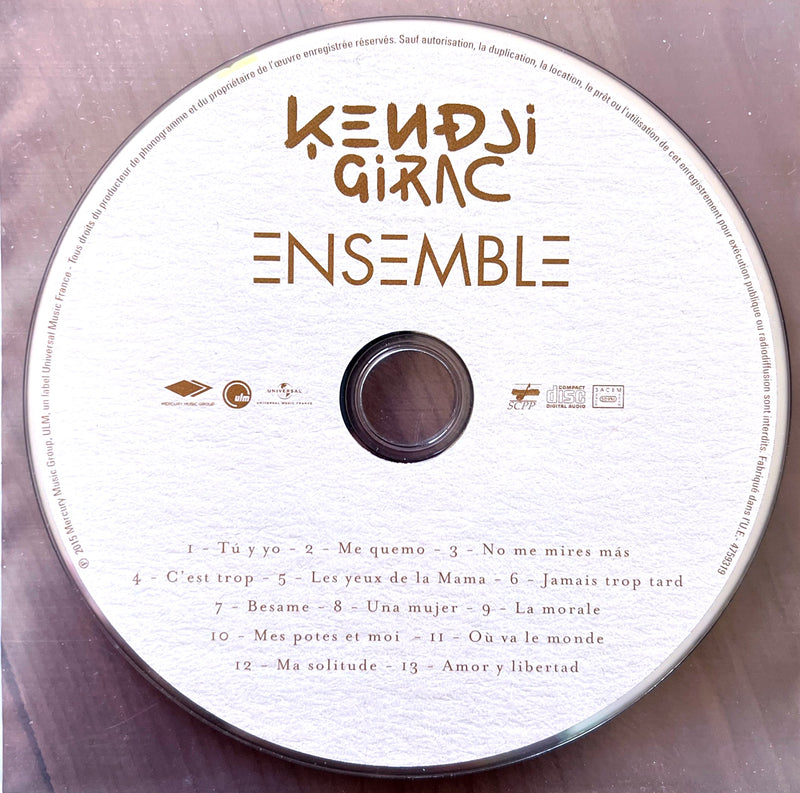 Kendji Girac CD Ensemble - France