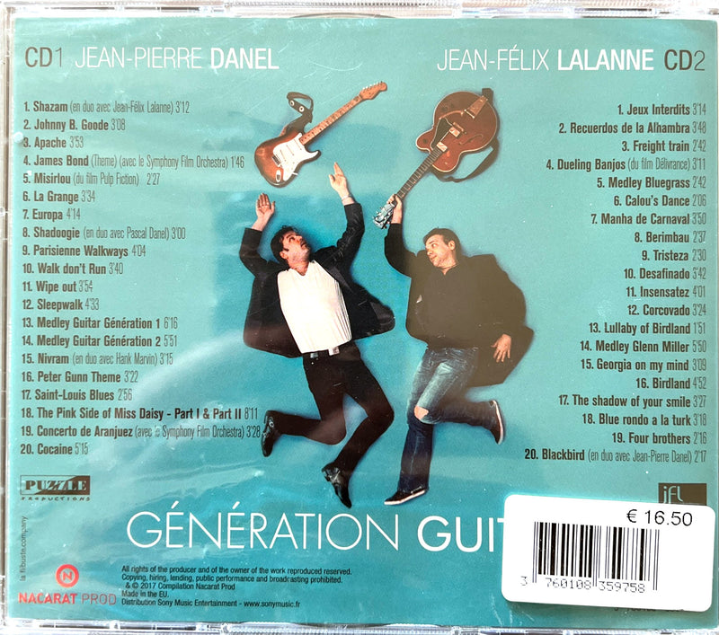Jean-Pierre Danel & Jean-Félix Lalanne 2xCD Génération Guitare - France